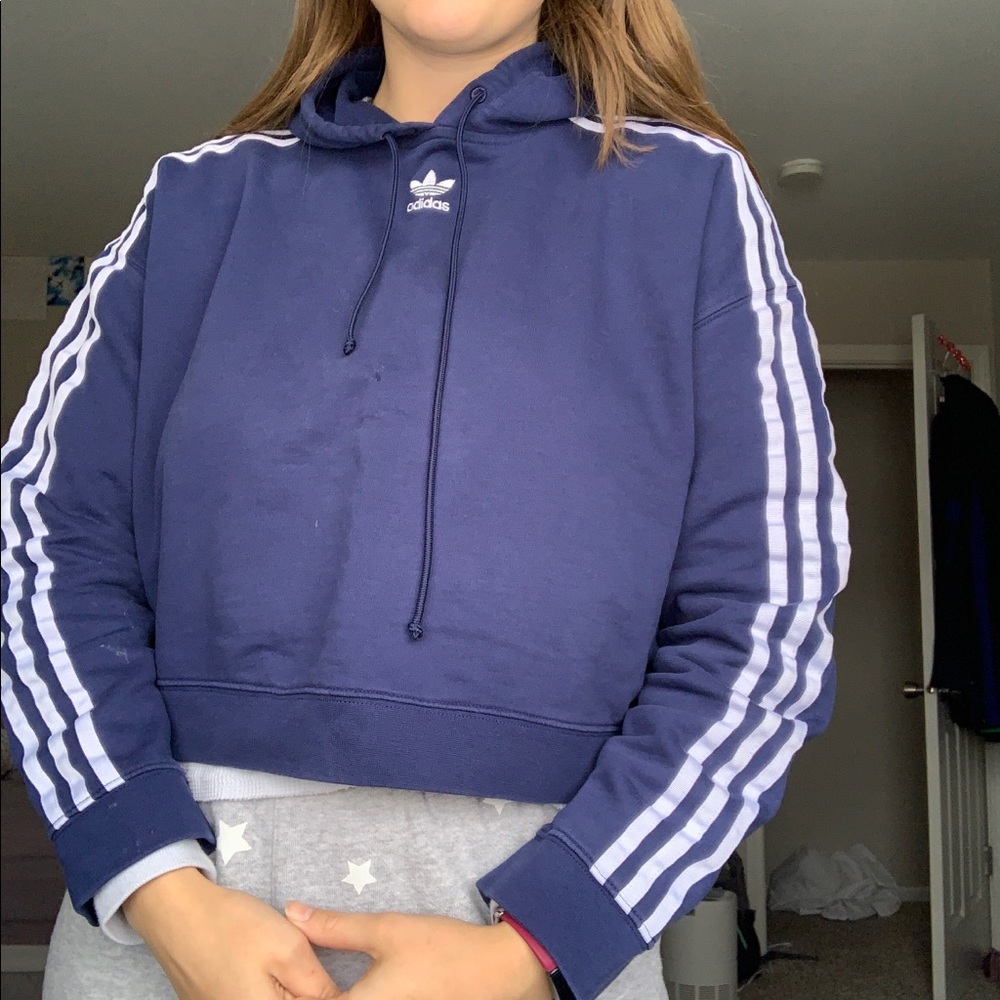 Cropped adidas hoodie